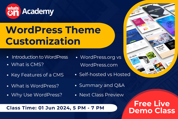 Join Free Live WordPress Theme Customization Demo Class!